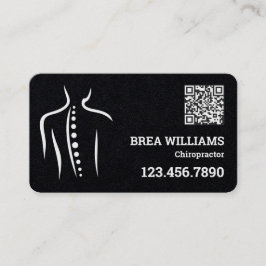 Chiropractor Massage Therapeut Aangepaste QR Visitekaartje