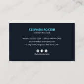 Chiropractor Massage Therapeut Spine Aanpassen Bla Visitekaartje (Achterkant)