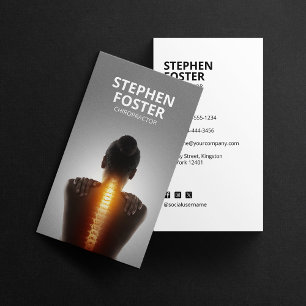 Chiropractor Massage Therapeut Spine Aanpassing Wi Visitekaartje