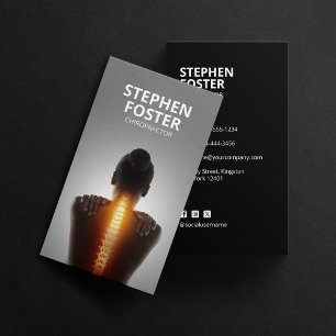 Chiropractor Massage Therapeut Spine Aanpassing Zw Visitekaartje