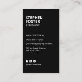 Chiropractor Massage Therapie Arts Gouden Ruggengr Visitekaartje (Achterkant)