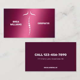 🦴 Chiropractor Massage Therapie Visitekaartje