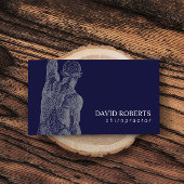 Chiropractor Massage Therapist Navy Visitekaartje