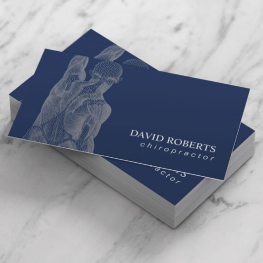 Chiropractor Massage Therapy Navy Visitekaartje