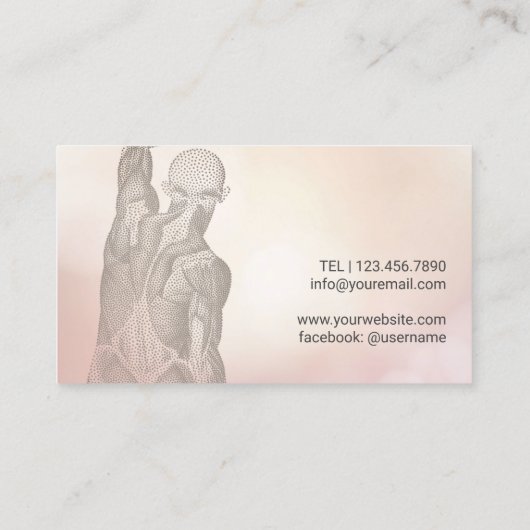 Chiropractor Massage Therapy Spa Visitekaartje (Achterkant)