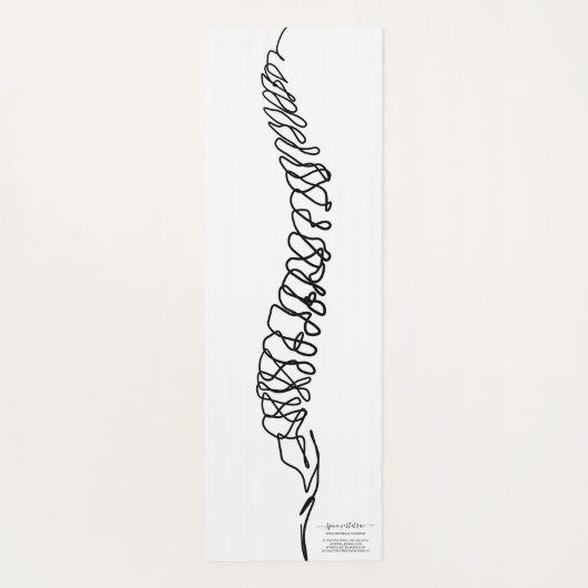 Chiropractor Massage Therapy Spine Yogamat (Achterkant)