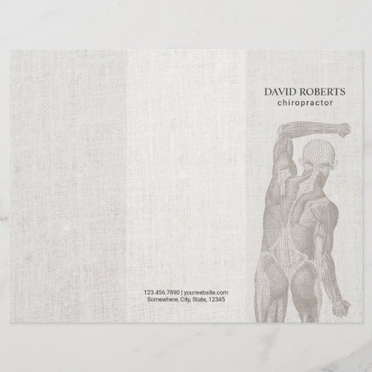 Chiropractor Massage Therapy Trifold (Voorkant)