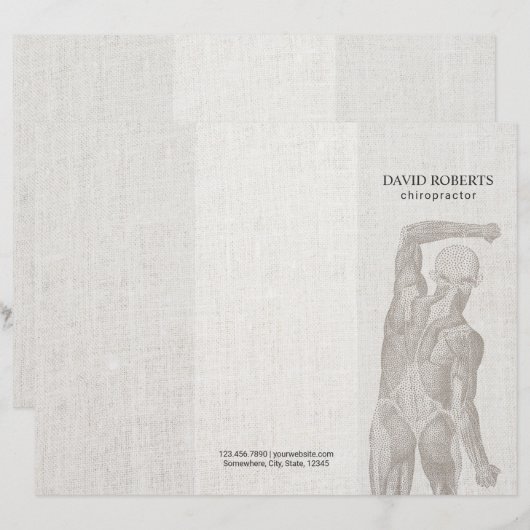 Chiropractor Massage Therapy Trifold (Voorkant / Achterkant)