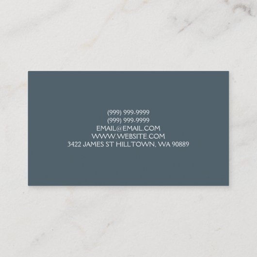 Chiropractor & Massage Visitekaartje (Achterkant)