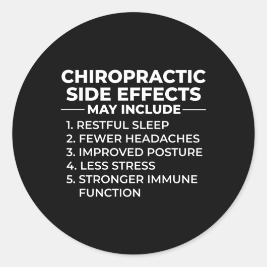 Chiropractor Massager Chiropractie Massage Chiropr Ronde Sticker (Voorkant)
