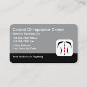 Chiropractor Medical Business Cards Spine Theme Visitekaartje (Voorkant)