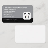Chiropractor Medical Business Cards Spine Theme Visitekaartje (Voorkant / Achterkant)