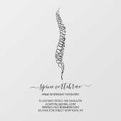 Chiropractor merk raamsticker (Vel)