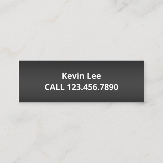 Chiropractor Mini Visitekaartje (Achterkant)