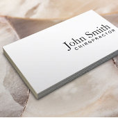 Chiropractor Minimalist Elegant Plain Visitekaartje