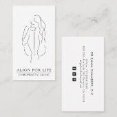 Chiropractor minimalistisch Visitekaartje (Voorkant / Achterkant)