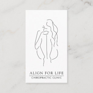 Chiropractor minimalistisch Visitekaartje