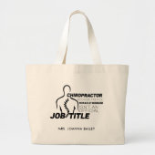 Chiropractor Miracle Worker Niet Functie Aangepast Grote Tote Bag (Voorkant)
