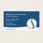 Chiropractor Modern Business Profile Cards Visitekaartje (Voorkant)