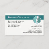 Chiropractor Modern Design Visitekaartje (Voorkant)