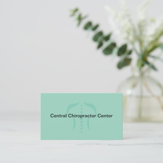 Chiropractor Modern Medical Business Cards Visitekaartje (Staand voorkant)
