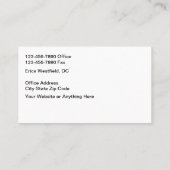 Chiropractor Modern Medical Business Cards Visitekaartje (Achterkant)