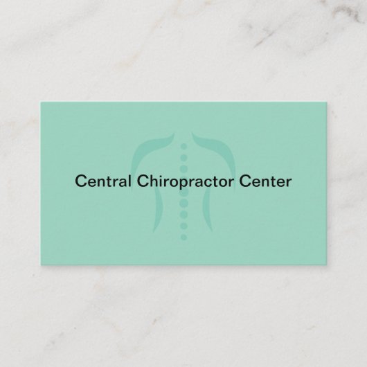 Chiropractor Modern Medical Business Cards Visitekaartje (Voorkant)