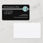 Chiropractor Modern Ontwerp Visitekaartje (Voorkant / Achterkant)