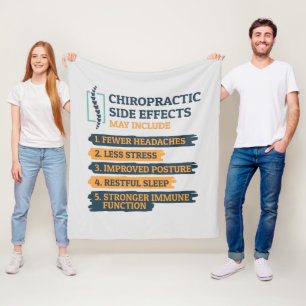 Chiropractor Novelty Fleece Deken