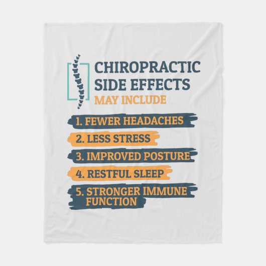 Chiropractor Novelty Fleece Deken (Voorkant)