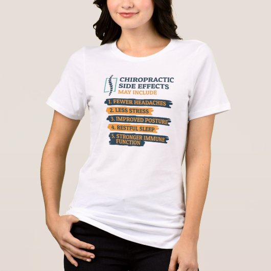 Chiropractor Novelty Tri-Blend Shirt (Voorkant)
