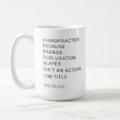 Chiropractor omdat de Kantoor van de Schellaag van Koffiemok (Links)