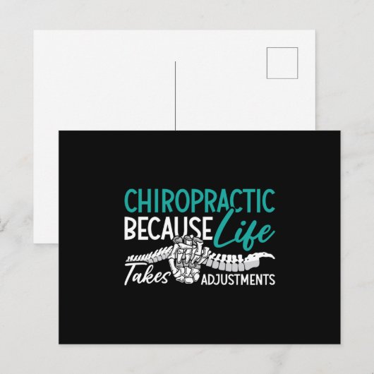 Chiropractor omdat Life Spine Gift Briefkaart (Voorkant / Achterkant)