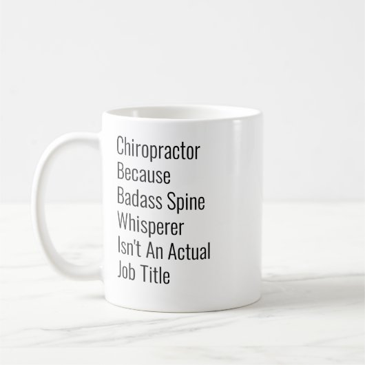 Chiropractor omdat Spine Whisper Koffiemok (Links)