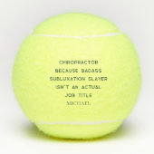 Chiropractor Omdat subluxatie Doder Chiro Naam Tennisballen (Voorkant)