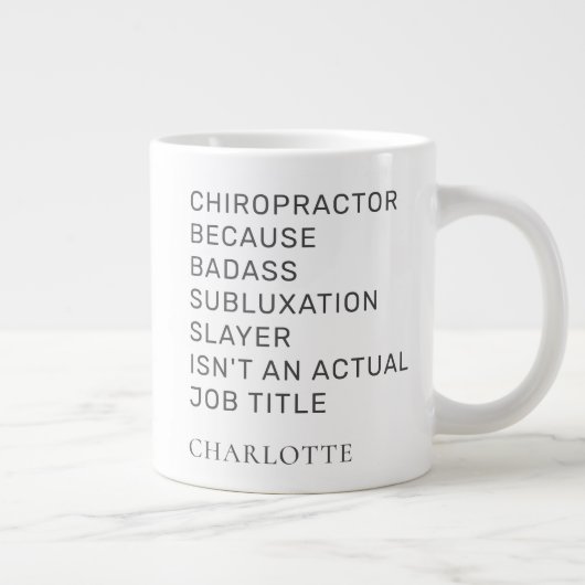 Chiropractor Omdat Subluxe Zwervel Birthday Grote Koffiekop (Rechts)