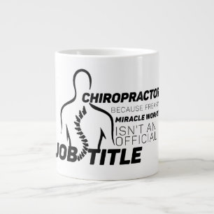 Chiropractor omdat wonderdoener geen functietitel  grote koffiekop