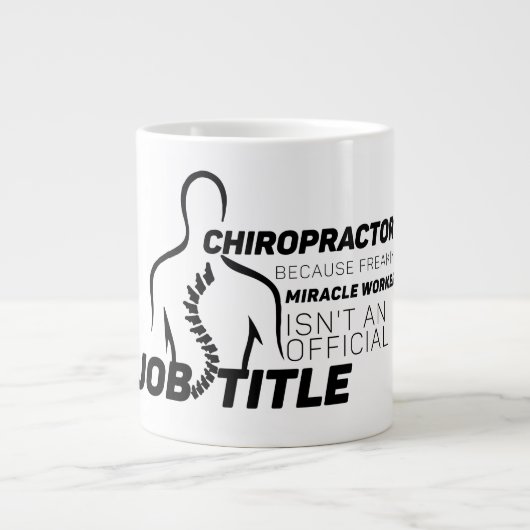 Chiropractor omdat wonderdoener geen functietitel  grote koffiekop (Voorkant)