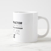 Chiropractor omdat wonderdoener geen functietitel  grote koffiekop (Rechts)