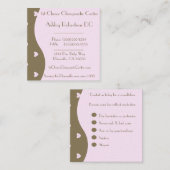 Chiropractor Osteopath Spa, Therapist, Massage Vierkante Visitekaartje (Voorkant / Achterkant)