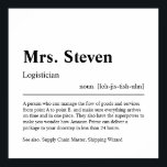 Chiropractor Personalized Gift Poster<br><div class="desc">Elegant,  creatief aangepast,  Chiropractor Gift in minimalistische stijl zwart-wit. Bekijk onze winkel - collectie voor anderen. Geef ons gratis een bericht als je hulp nodig hebt om dit aan te passen of om het even welke specifieke aanpassingsbehoeften aan te passen.</div>