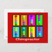 Chiropractor Popart Gifts Briefkaart (Voorkant / Achterkant)