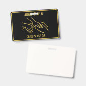 Chiropractor Professional Badge (Voor- en achterkant)
