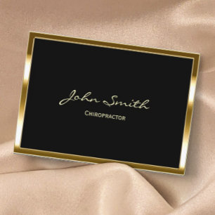Chiropractor Professionele Gouden Rand Visitekaartje