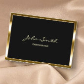 Chiropractor Professionele Gouden Rand Visitekaartje