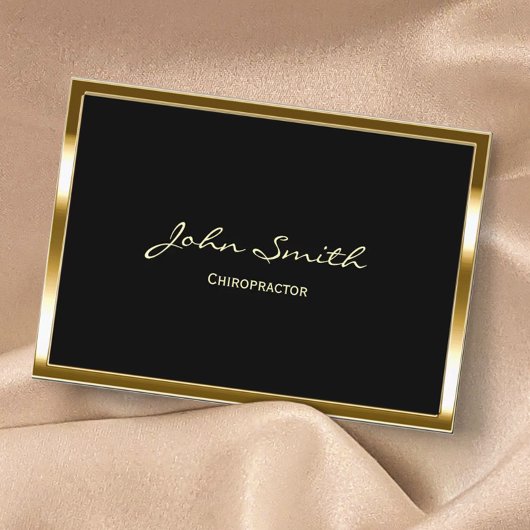 Chiropractor Professionele Gouden Rand Visitekaartje