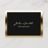 Chiropractor Professionele Gouden Rand Visitekaartje (Voorkant)