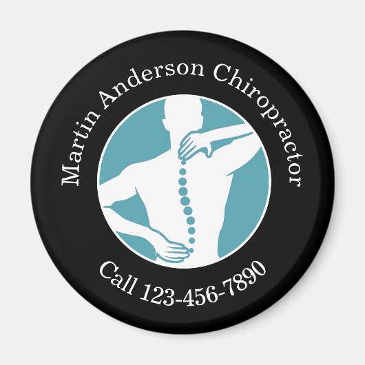 Chiropractor promotionele bulk zakelijke magneten (Voorkant)