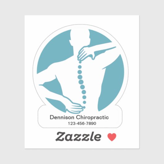 Chiropractor promotionele vorm Sticker labels (Vel)