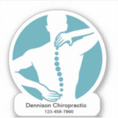 Chiropractor promotionele vorm Sticker labels (Voorkant)